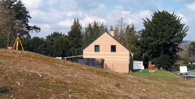 mesurage à Andenne dans la province de Liège pour permis d'urbanisation